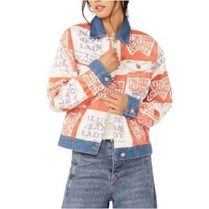 Wrangler Relaxed Western Jacket Blue Jean Lady Vintage Retro Oversized Denim